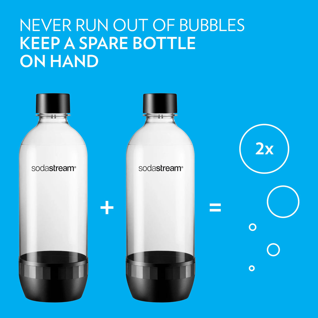1 Liter Black Carbonating Bottles, 2 Count R984