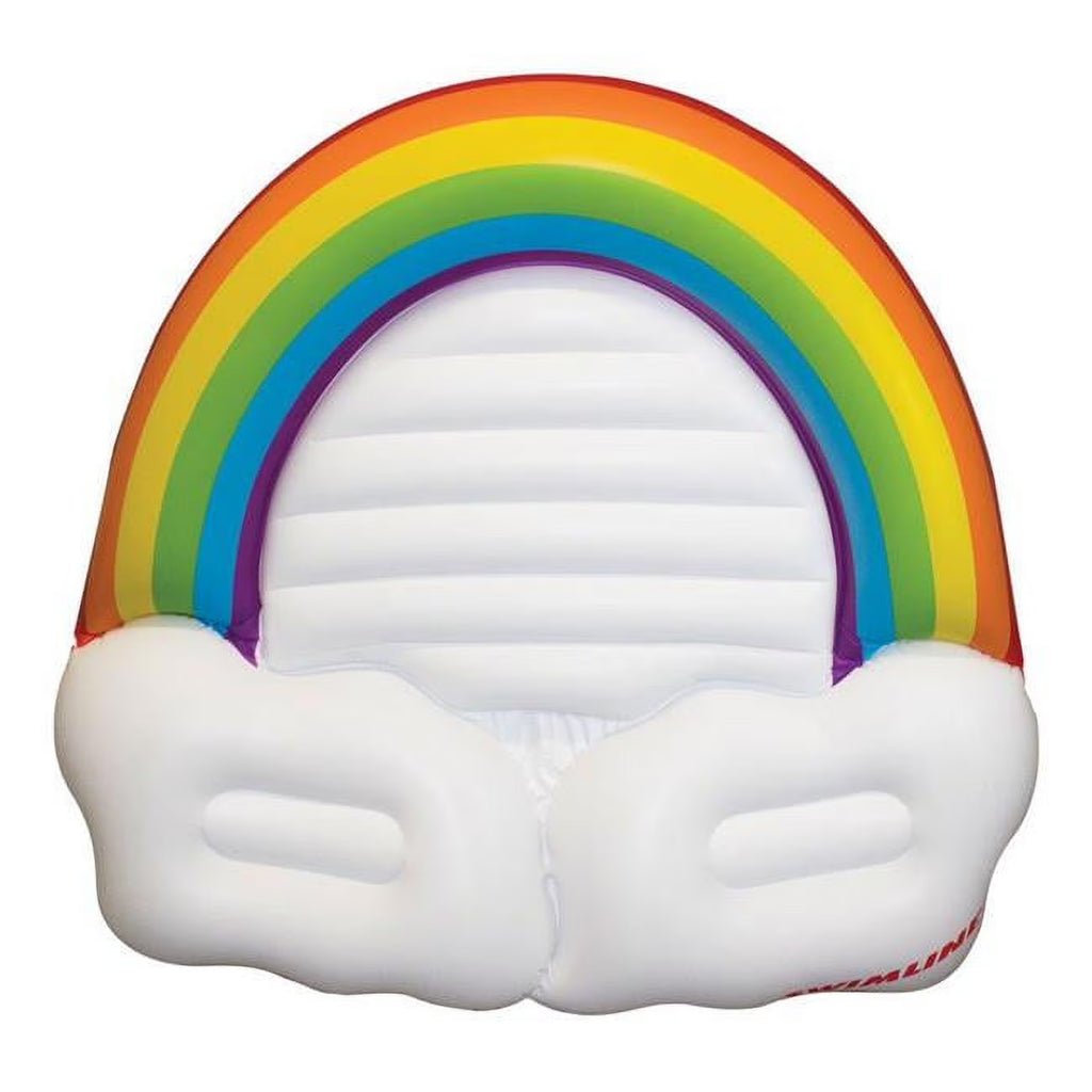 White 68"/64"/16" Inflatable Ride-On Pool P36046