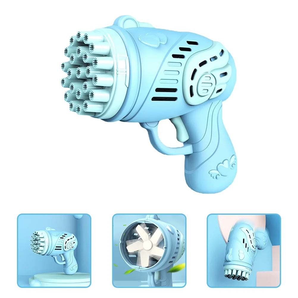 23 Hole Bubble Machine Kid Bubble Blower Toy U6412