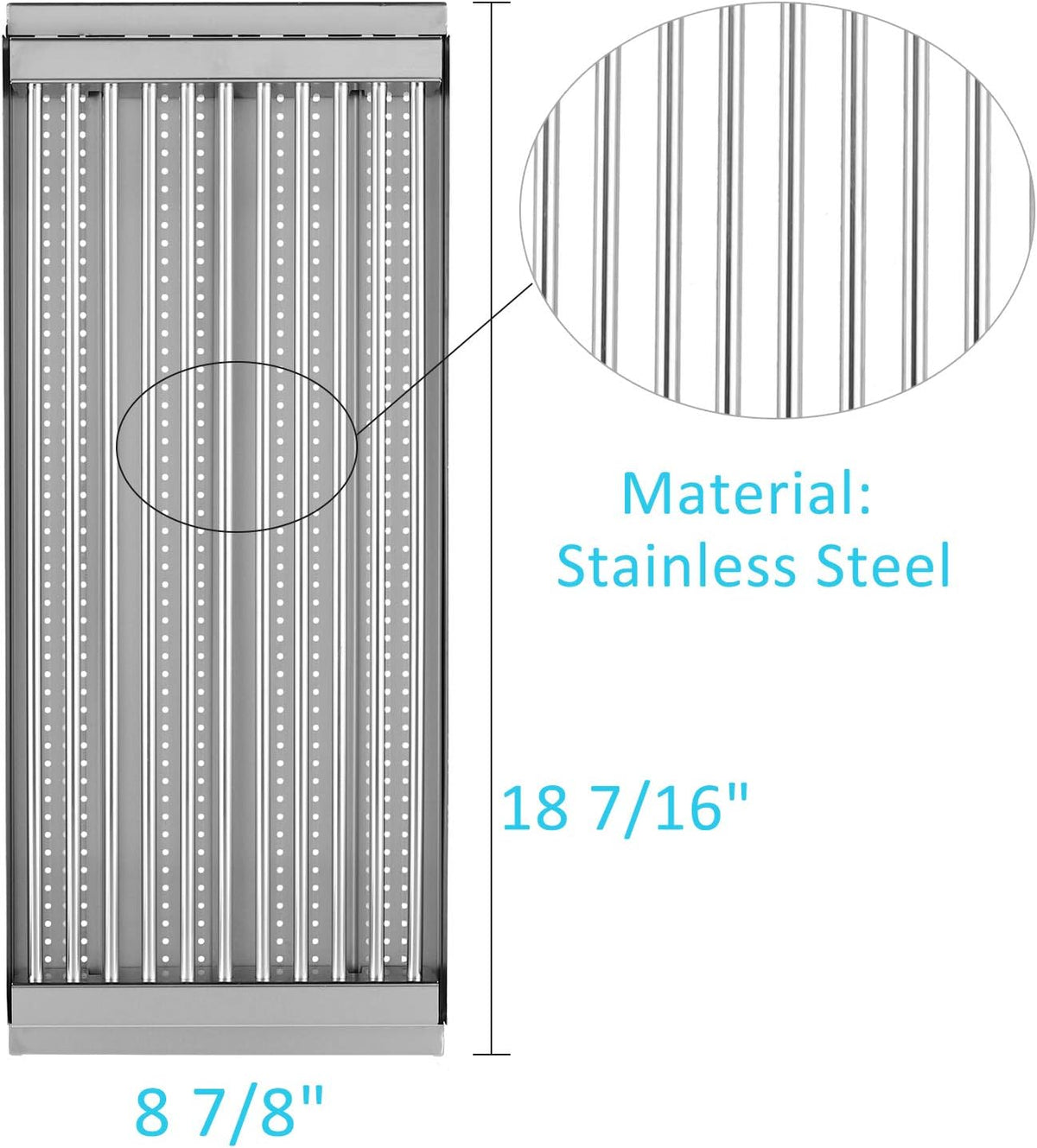 18 7/16" Stamped Stainless Steel Cooking Grid Replacement Set E52099